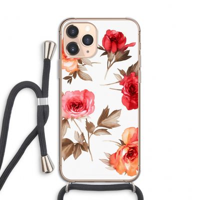 Roosjes: iPhone 11 Pro Transparant Hoesje met koord