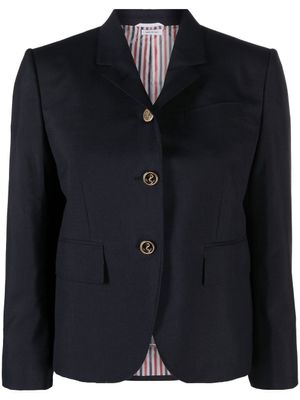 Thom Browne blazer à coupe crop - Bleu