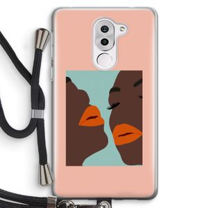 Orange lips: Honor 6X Transparant Hoesje met koord
