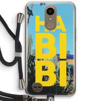 Habibi Majorelle : LG K10 (2017) Transparant Hoesje met koord