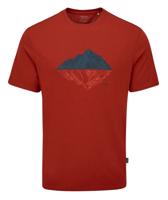 Rab Crimp Reflection T-Shirt Heren Tuscan Red L