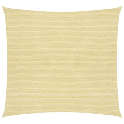 VidaXL Zonnezeil 160 g/m² 2,5x2,5 m hdpe beige