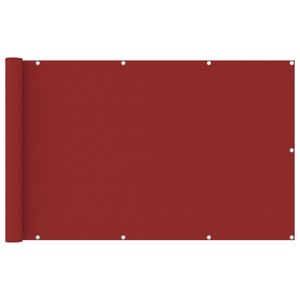 VidaXL Balkonscherm 120x600 cm hdpe rood