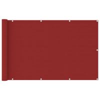 VidaXL Balkonscherm 120x600 cm hdpe rood