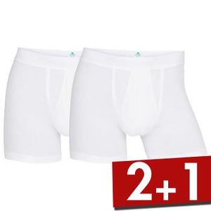 Dovre 2 stuks Organic Cotton Boxer With Fly