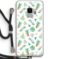 Ananas bladeren: Samsung Galaxy S9 Transparant Hoesje met koord