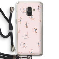 Dancing #3: Samsung Galaxy A8 (2018) Transparant Hoesje met koord