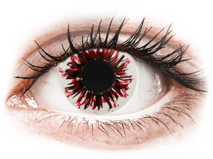 CRAZY LENS - Harlequin Black - zonder sterkte (2 gekleurde daglenzen)