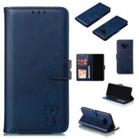 Lederen beschermhoes voor Galaxy Note9 (blauw) Lederen beschermhoes voor Galaxy Note9 (blauw)