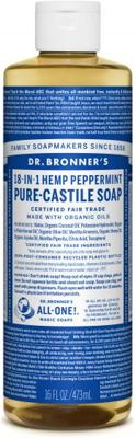 Dr. Bronner's Gel Peppermint 18-in-1 Pure-Castile Soap 475ml