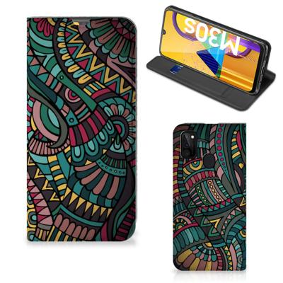 Samsung Galaxy M30s | M21 | Hoesje met Magneet | Aztec Samsung Galaxy M30s | M21 | Hoesje met Magneet | Aztec