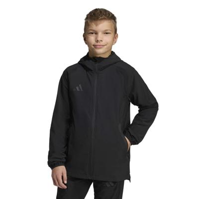 adidas Tiro Travel Windbreaker Kids Zwart adidas Tiro Travel Windbreaker Kids Zwart