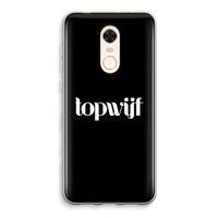Topwijf Zwart: Xiaomi Redmi 5 Transparant Hoesje Topwijf Zwart: Xiaomi Redmi 5 Transparant Hoesje
