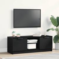 TV-kast Zwart 102 x 35 x 36.5 cm Bewerkt hout