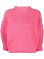 SA SU PHI pull en cachemire à design nervuré - Rose