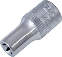 HAZET Dopsleutel 850-E6 · 1/4 inch (6,3 mm) vierkant hol · Buiten-TORX®-profiel · SW E6