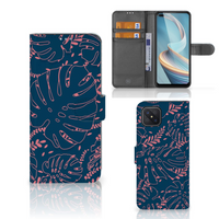 OPPO Reno4 Z Hoesje Palm Leaves - thumbnail