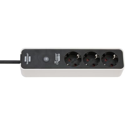 Brennenstuhl 1153230620 Smart Stekkerdoos | 3 Sockets | Schakelaar | Zwart - 1,5 meter