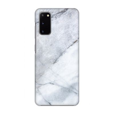 Witte marmer: Volledig geprint Samsung Galaxy S20 Hoesje