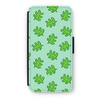 Groene blaadjes: iPhone 8 Plus Flip Hoesje