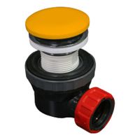 Speciaal Ruimtebesparend sifon met clickwaste Mondiaz Easy | 5/4" | Solid Surface | ocher
