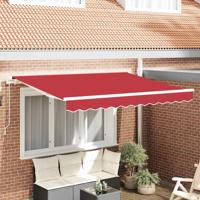 VidaXL Vervangingsdoek voor zonnescherm rood 330 x 245 cm polyester