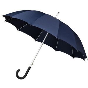 , Automaat Paraplu met Haak (Marine Blauw)