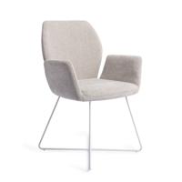 Jesper Home Eetkamerstoel 'Misaki' Cross White, kleur Pretty Plaster Jesper Home Eetkamerstoel 'Misaki' Cross White, kleur Pretty Plaster