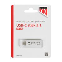 Usb stick 3.1 quantore usb-c 16gb zilver | 400 stuks