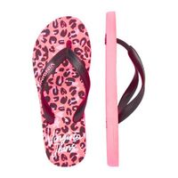 Vingino Sallie teenslippers met panterprint roze - thumbnail