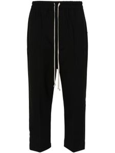 Rick Owens pressed-crease tapered-leg trousers - Noir