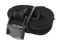 U-rope Spanband Met Gesp 2.5 M X 25 Mm Zwart Default