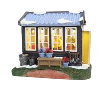 Hobby Greenhouse with LED Polyresin 16cm Santaville - Santaville Hobby Greenhouse with LED Polyresin 16cm Santaville - Santaville