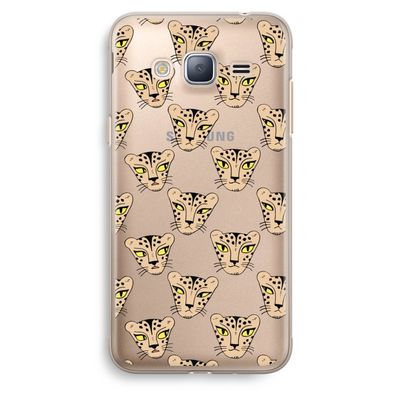 Tijger: Samsung Galaxy J3 (2016) Transparant Hoesje