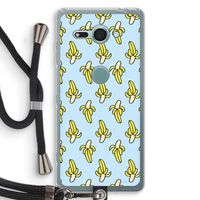 Bananas: Sony Xperia XZ2 Compact Transparant Hoesje met koord