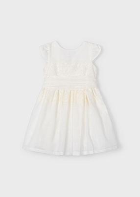 Mayoral Zomer jurk meisjes - natural wit