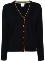 Paul Smith cardigan Signature Stripe en laine - Bleu