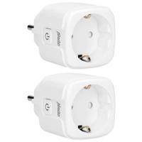 Alecto SMART-PLUG10 - Smart wifi tussenstekker, 16A, 3680W, 2 pack, wit