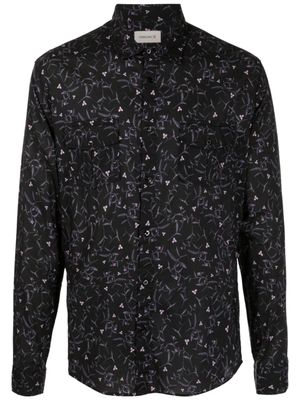 Osklen chemise à fleurs all-over - Bleu