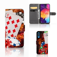 Samsung Galaxy A50 Wallet Case met Pasjes Casino - thumbnail