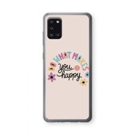 Happy days: Samsung Galaxy A31 Transparant Hoesje