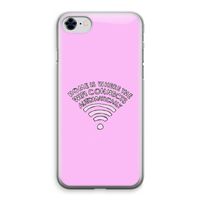 Home Is Where The Wifi Is: iPhone 8 Transparant Hoesje