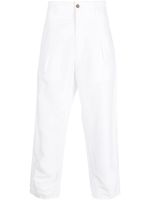 Giorgio Armani pantalon court à pinces - Blanc