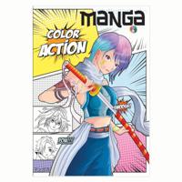 Boek Specials Nederland BV Manga color action kleurboek Boek Specials Nederland BV Manga color action kleurboek