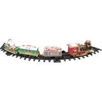 Kerstboom trein - rijdend - 34-delig - 88 cm - met licht en muziek - kersttrein