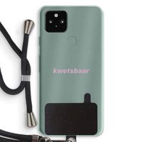 kwetsbaar: Pixel 5a 5G Transparant Hoesje met koord