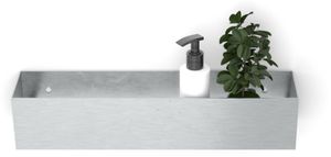 Looox Colour Shelf BoX Planchet 30x10x10 cm RVS Geborsteld