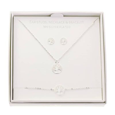 Zilveren Sieraden Set - Tree of Life - 999 verzilverd