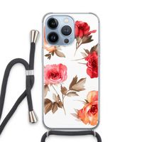 Roosjes: iPhone 13 Pro Transparant Hoesje met koord