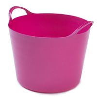 Flexibele emmer - 14 liter - Kunststof - Roze - 32 x 36 x 25 cm Flexibele emmer - 14 liter - Kunststof - Roze - 32 x 36 x 25 cm
